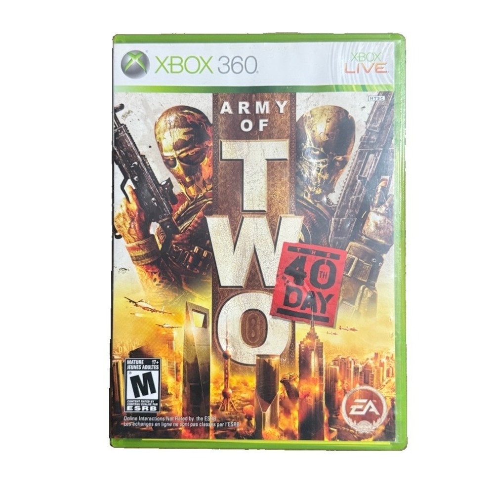 EA Army of Two: The 40th Day Xbox 360 Game CIB w/Manual NTSC M